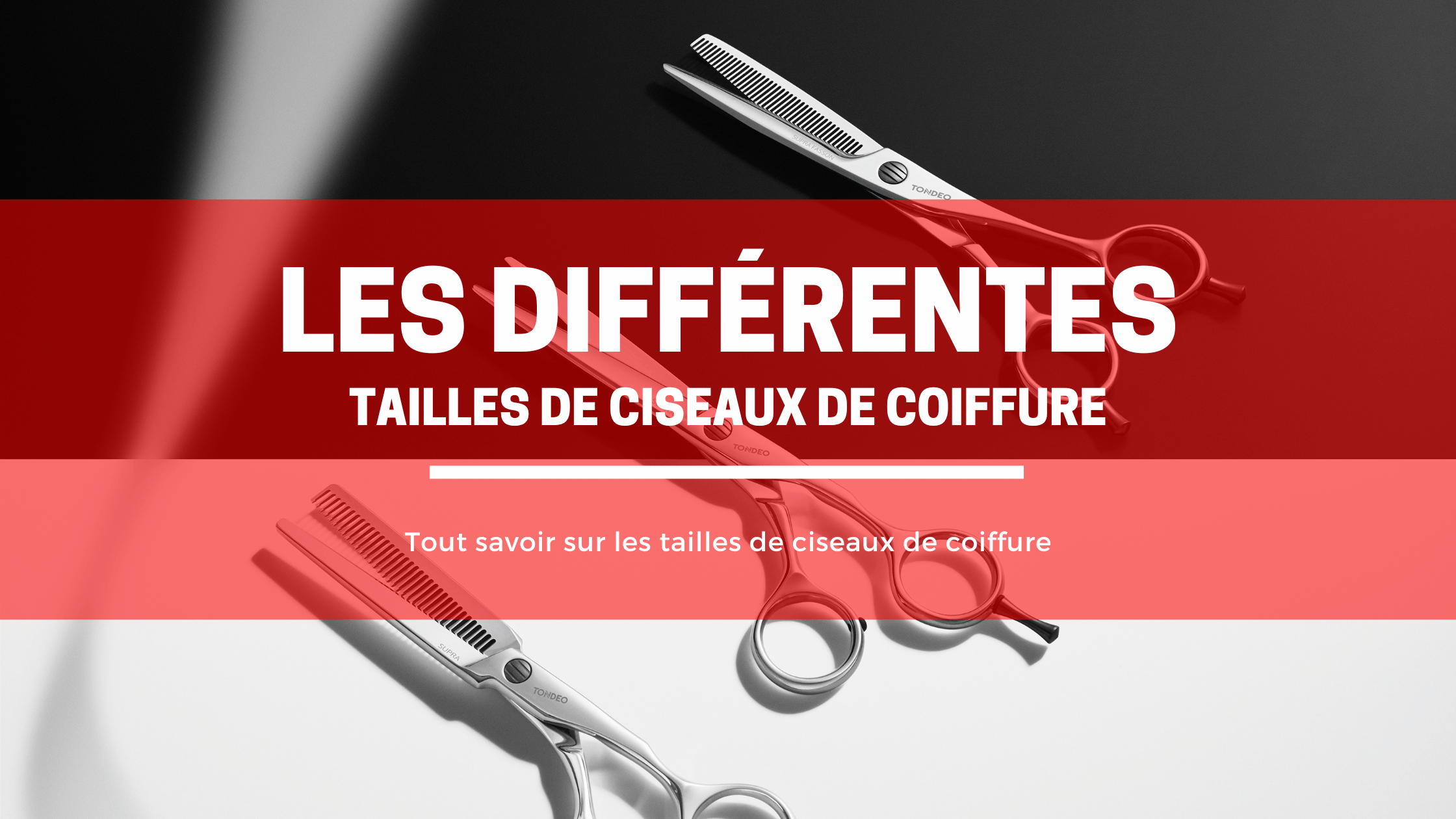Les tailles de ciseaux de coiffure