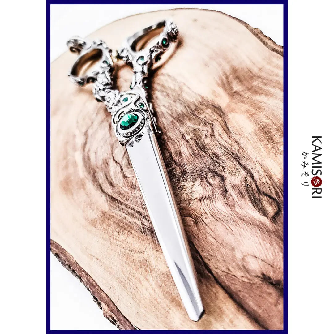 Ciseaux de coiffure Kamisori Jade