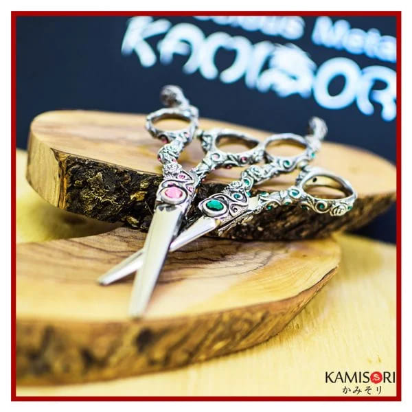 Ciseaux de coiffure Kamisori Jade