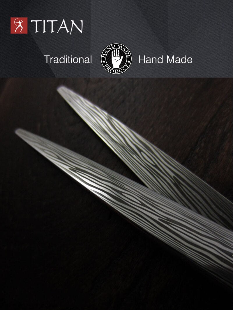 Ciseaux de coiffure Titan Damascus