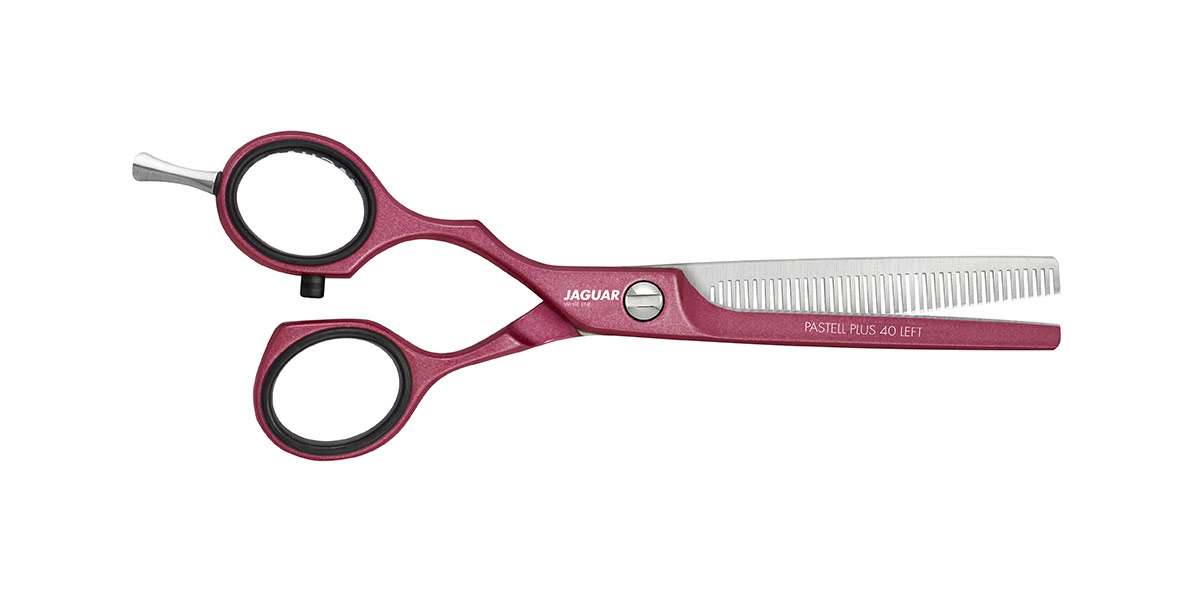 Ciseaux sculpteurs Jaguar Pastell Plus Berry GAUCHER