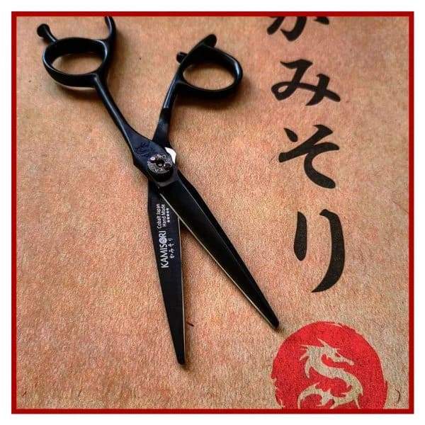 Set ciseaux de coiffure Kamisori Black Diamond III