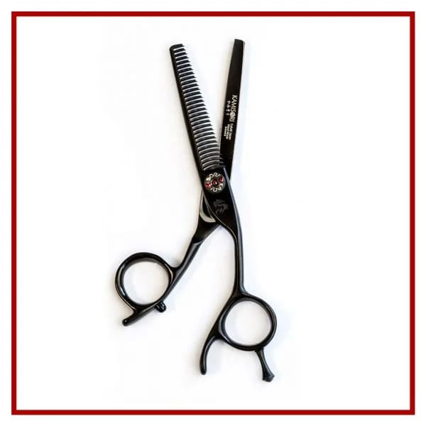 Set ciseaux de coiffure Kamisori Black Diamond III